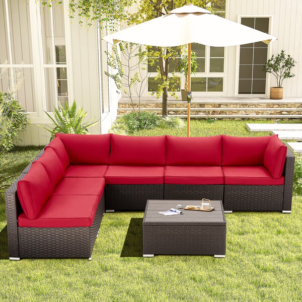 Outdoor Wicker Sectional Sofa Wayfair